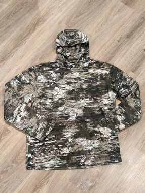 🍂🍃 Men's Huntworth Camo Pullover Hoodie in Green Brown White Size M🍂🍃